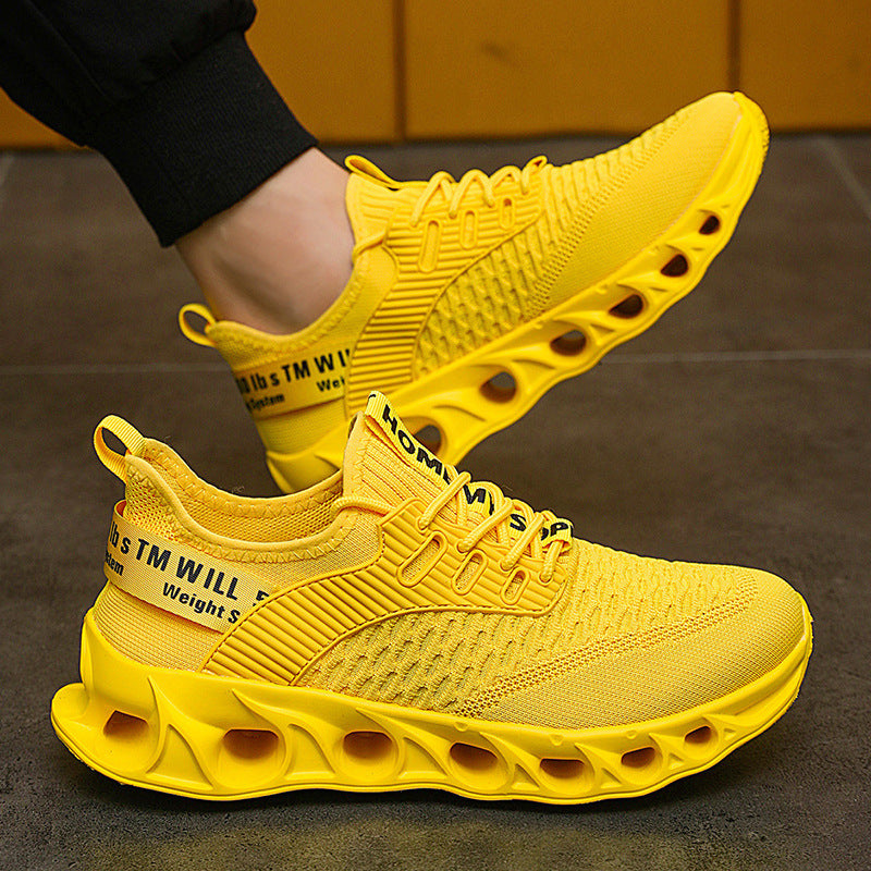 Large Size Autumn Fly Woven Mesh Casual Running Shoes